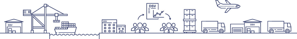 illustrasjon av elementene i en transport